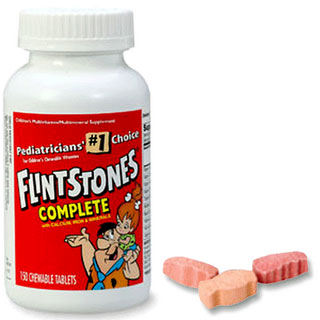 Flintstones vitamin pills