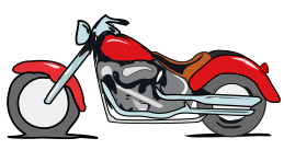 Illustration of a motorcycle