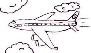 drawing of an airplane